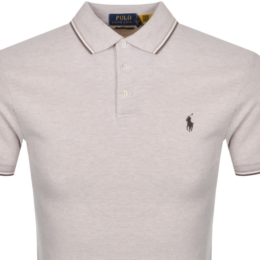 Alternative Image for ProductRalph Lauren Stretch Mesh Polo T Shirt Beige2